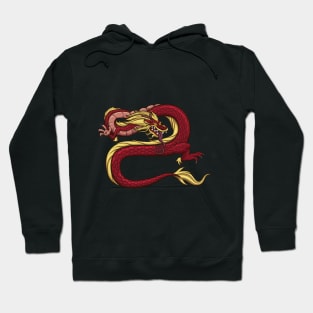 Red Chinese Dragon Hoodie